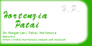 hortenzia patai business card